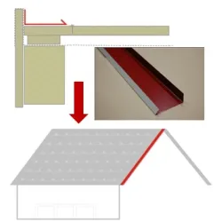 Пола Bravo International челна за метални керемиди 0.4x2000 мм, керамик мат, 8004, Bel Profile Classic