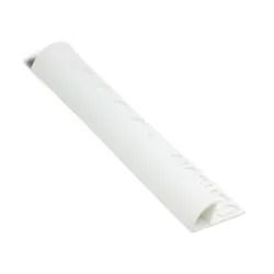 Лайстна Genesis за плочки PVC външен ъгъл 2.5 м, 8 мм, бяла, ETR