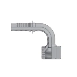 Накрайник Vitillo за хидравлични маркучи плосколицеви женски, UNF резба, DN20, 1.7/16 - 12, DK ORFS 90°