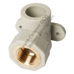 Коляно Pestan PP-R за водопровод стенен монтаж ф 20 мм х 1/2, 20 bar, 90 °, Fluidtherm Коляно Pestan PP-R за водопровод стенен монтаж ф 20 мм х 1/2, 20 bar, 90 °, Fluidtherm