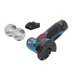 Ъглошлайф Bosch акумулаторен  с 1 батерия и зарядно, 12 V, 2 Ah, 76 мм, 19 500 об./мин, GWS 12V-76 Ъглошлайф Bosch акумулаторен  с 1 батерия и зарядно, 12 V, 2 Ah, 76 мм, 19 500 об./мин, GWS 12V-76
