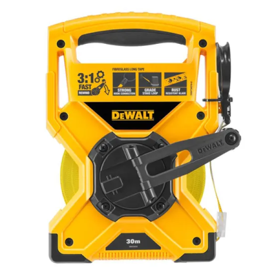 Ролетка DeWALT за големи дължини с ръкохватка 30 м, DWHT34218