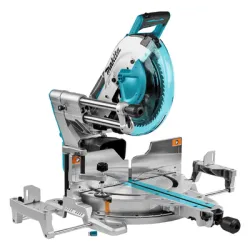 Акумулаторен настолен циркуляр Makita потапящ с герунг и с изтегляне без батерия и зарядно, 18+18 V, 305 мм, 4400 об./мин, 0-60 °, DLS211ZU Акумулаторен настолен циркуляр Makita потапящ с герунг и с изтегляне без батерия и зарядно, 18+18 V, 305 мм, 4400 об./мин, 0-60 °, DLS211ZU