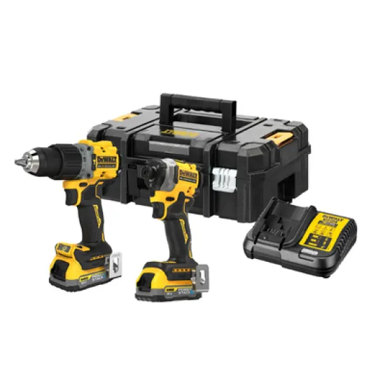 Комплект акумулаторни инструменти DeWALT    с 2 батерии и зарядно, DCD805, DCF850, 18 V, 1.7 Ah DCK2050E2T