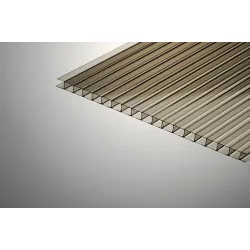 Плоскост Teknorm поликарбонатна  4x2100x6000 мм, опушено кафява, 0.65 кг/м2