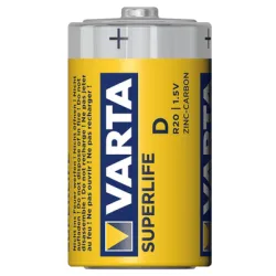 Батерия Varta кръгла цинкова R20/D 1.5 V, Superlife D Батерия Varta кръгла цинкова R20/D 1.5 V, Superlife D