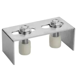 Планка Estebro® за плъзгащи се врати, за долно водене, с две ролки 155х70х65 мм, 6-94 мм Планка Estebro® за плъзгащи се врати, за долно водене, с две ролки 155х70х65 мм, 6-94 мм