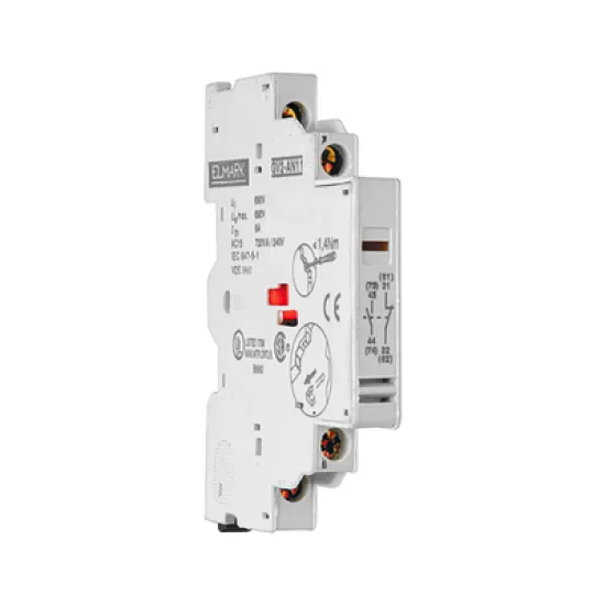 Блок Elmark контактен спомагателен 6 A, 1 NO + 1 NC, 690 V, TM2-AN11