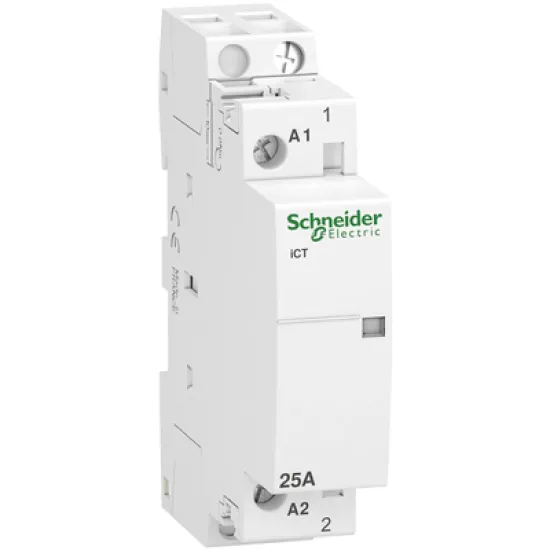 Контактор Schneider Electric модулен автоматичен  1P, 1 NO, 230 V, 25 A, Acti 9 iCT