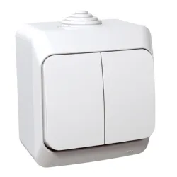 Ключ Schneider Electric електрически противовлажен сериен открит монтаж, 16 A, бял, Cedar Plus Ключ Schneider Electric електрически противовлажен сериен открит монтаж, 16 A, бял, Cedar Plus