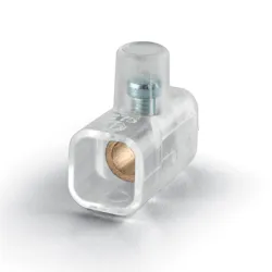 Клема Scame лустер единична пластмасова 2.5 мм2, прозрачна Клема Scame лустер единична пластмасова 2.5 мм2, прозрачна