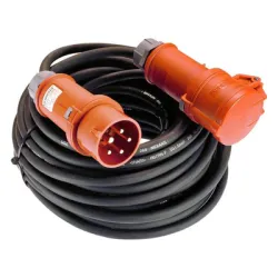 Удължител as - Schwabe кабелен гумиран 1 гнездо, 10 м, черен, 5х1.5 мм2 Удължител as - Schwabe кабелен гумиран 1 гнездо, 10 м, черен, 5х1.5 мм2