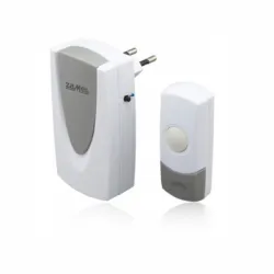 Звънец Zamel безжичен с 24 мелодии 230 V, обхват 60 м, 80 dB(A), бял, Foxtrot ST-925 Звънец Zamel безжичен с 24 мелодии 230 V, обхват 60 м, 80 dB(A), бял, Foxtrot ST-925
