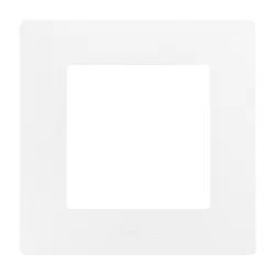 Рамка Legrand декоративна за ключове и контакти 1 модул, бяла, Niloe