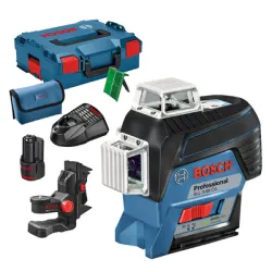 Нивелир Bosch лазерен линеен с 3 лъча 30 м, 0.2 мм/м, GLL 3-80 CG Нивелир Bosch лазерен линеен с 3 лъча 30 м, 0.2 мм/м, GLL 3-80 CG
