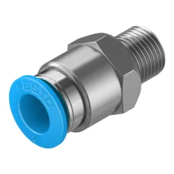 Съединител Festo пневматичен шлаух - резба 1/8, шлаух 8 мм, QS-1/8-8 Съединител Festo пневматичен шлаух - резба 1/8, шлаух 8 мм, QS-1/8-8