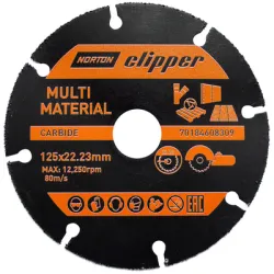 Диск Norton карбиден за рязане универсален 125x22.23x1.25 мм, Clipper Диск Norton карбиден за рязане универсален 125x22.23x1.25 мм, Clipper