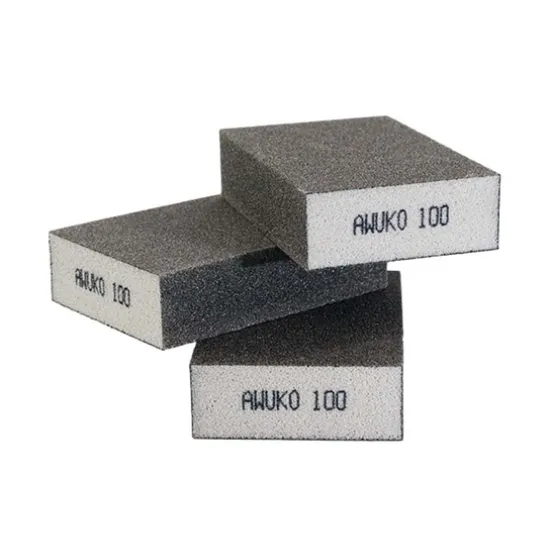 Шкурка Awuko върху гъба за ръчно шлайфане 97х70 мм, P220, Sanding sponge