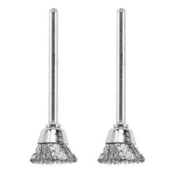 Четка Dremel за прав шлайф  чашковидна, от стоманена тел, ф 13х3.2 мм, 2 бр., 442 Четка Dremel за прав шлайф  чашковидна, от стоманена тел, ф 13х3.2 мм, 2 бр., 442