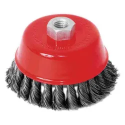 Четка Raider за ъглошлайф  чашковидна, от стоманена усукана тел, ф 125х28 мм Четка Raider за ъглошлайф  чашковидна, от стоманена усукана тел, ф 125х28 мм