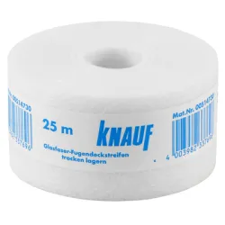 Лента Knauf за фуги за гипскартон стъклофибърна, 50 мм, 25 м Лента Knauf за фуги за гипскартон стъклофибърна, 50 мм, 25 м