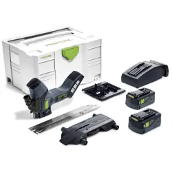 Трион Festool за изолационни материали електрически 18 V, 5.2 Ah, 3000 хода/мин, 240 мм, ISC 240 Li 5, EBI-Plus Трион Festool за изолационни материали електрически 18 V, 5.2 Ah, 3000 хода/мин, 240 мм, ISC 240 Li 5, EBI-Plus