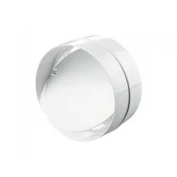Съединител Vents за кръгъл въздуховод от PVC с обратна клапа ф 100 мм, бял Съединител Vents за кръгъл въздуховод от PVC с обратна клапа ф 100 мм, бял