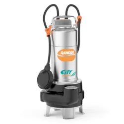 Помпа City Pumps потопяема за фекални и отпадни води  3-33 м3/ч, 8.5-1.5 м, 2 , RANGER 10/50M