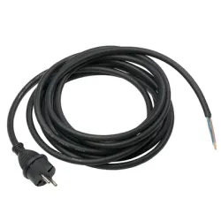 Кабел UNI-ELEKTRA захранващ за електроинструменти 2x1.0 кв.мм, 5м, H07RN-F, черен