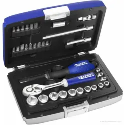 Гедоре Expert комплект вложки с тресчотка и накрайници  34 бр., 4-13 мм х 1/4