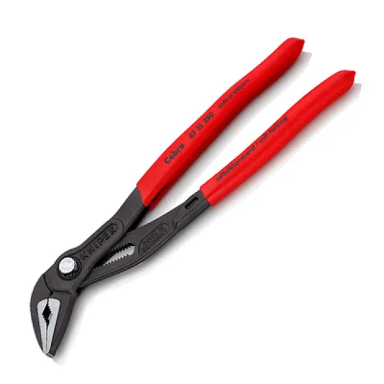 Клещи Knipex водопроводни с бутон за регулиране и изолация 250 мм, 1 1/4 , 32 мм, Cobra ES