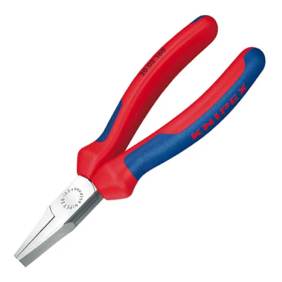 Клещи Knipex плоскоусти прави, с изолация 140 мм, 20 02 140