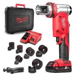 Преса Milwaukee за щанци и матрици акумулаторна 18 V, 2 Ah, 60 kN, M18 HKP-201CA Преса Milwaukee за щанци и матрици акумулаторна 18 V, 2 Ah, 60 kN, M18 HKP-201CA