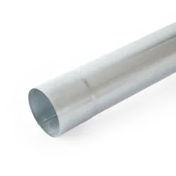 Тръба K&J&G водосточна ф 100х0.5 мм, 1 м, поцинкована ламарина Тръба K&J&G водосточна ф 100х0.5 мм, 1 м, поцинкована ламарина