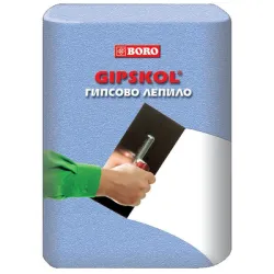 Лепило Boro гипсово за шпакловка и лепене 5 кг, бяло, Gipskol
