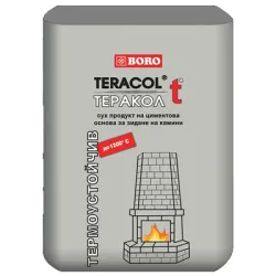 Смес Boro за зидария огнеупорна 5 кг, сива, Teracol