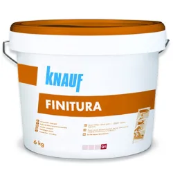 Шпакловка Knauf за гипскартон готова, фина 6 кг, оранжев, Finitura Шпакловка Knauf за гипскартон готова, фина 6 кг, оранжев, Finitura