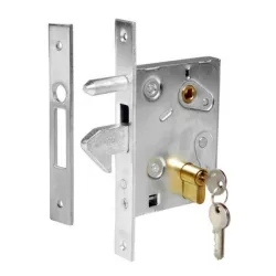 Брава Nova-Ferr секретна за плъзгаща се врата с патрон 130х100х18 мм, 1156 Брава Nova-Ferr секретна за плъзгаща се врата с патрон 130х100х18 мм, 1156