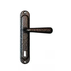 Дръжка Sonico реверсивна за обикновена брава с цял шилд 220х40 мм, 90 мм, шагрен, Sofia