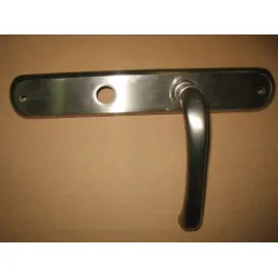 Дръжка реверсивна за сервизна брава с цял шилд 70 мм, никел мат