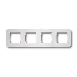 Рамка Makel декоративна за ключове и контакти 4 модула, бяла, Lillium Natural Рамка Makel декоративна за ключове и контакти 4 модула, бяла, Lillium Natural