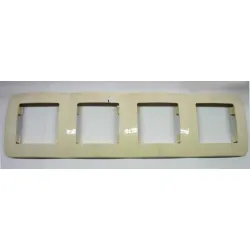 Рамка Makel декоративна за ключове и контакти 4 модула, крем, Lillium Natural Рамка Makel декоративна за ключове и контакти 4 модула, крем, Lillium Natural