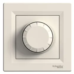 Ключ Schneider Electric електрически интериорен димиращ скрит монтаж, 6.3 A, 600 W, крем, Asfora Ключ Schneider Electric електрически интериорен димиращ скрит монтаж, 6.3 A, 600 W, крем, Asfora