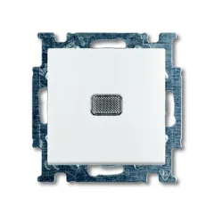 Ключ ABB електрически интериорен със светлинна индикация скрит монтаж, сх. 1, 10 A, бял, 2006/1 UCGL-94-507