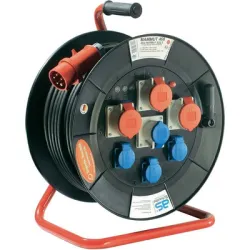 Макара as - Schwabe кабелен удължител  7 гнезда, 40 м, 5x2.5 мм2, ШКПТ, Mammut