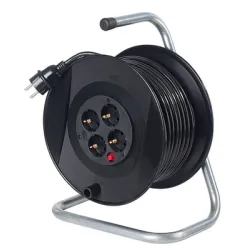 Макара as - Schwabe кабелен удължител  4 гнезда, 25 м, 3x1.5 мм2, ШВПС-В