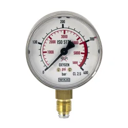 Манометър Oxyturbo за въглероден диоксид радиален ф 63 мм, 0-300 bar, 1/4, Maxy Манометър Oxyturbo за въглероден диоксид радиален ф 63 мм, 0-300 bar, 1/4, Maxy