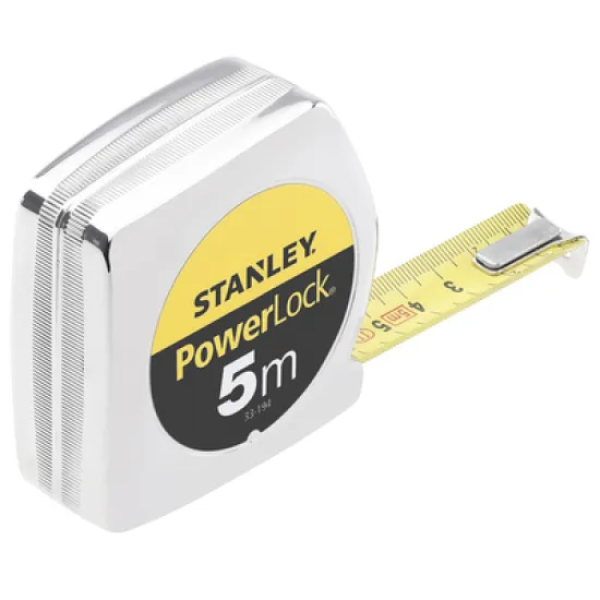 Ролетка Stanley хромирана  5 м, Powerlock