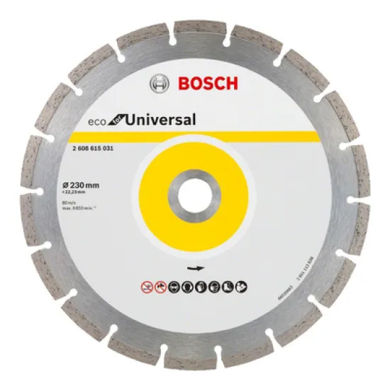 Диск Bosch диамантен за сухо рязане универсален 230x22.23 мм, 7 мм, Eco for Universal