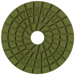 Диск Tyrolit диамантен за шлайфане на гранит, мрамор, камък и скални материали с гръб велкро 100 мм, P2000, Premium*** Polistar